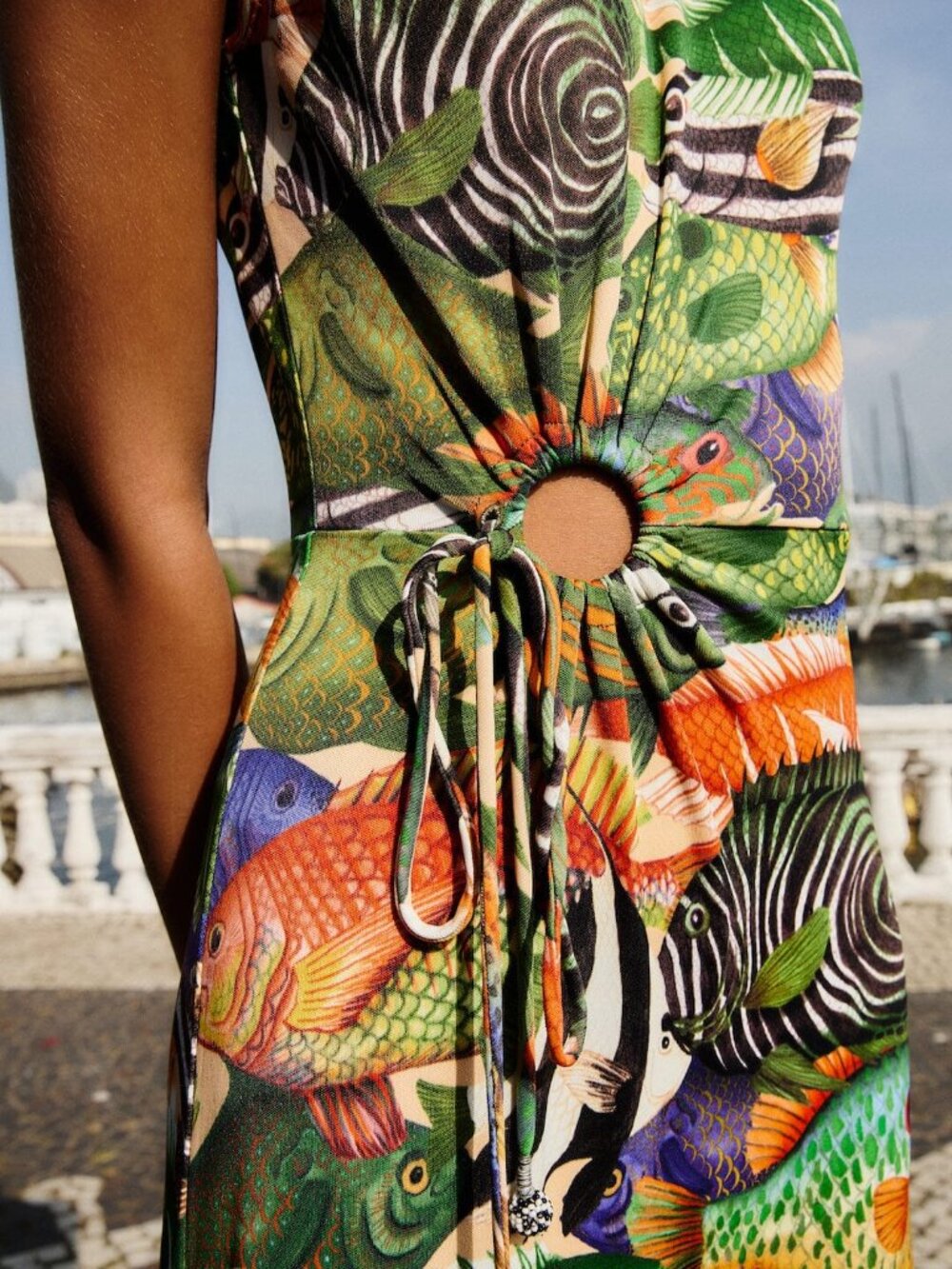 FARM Rio Women's Sleeveless Fish Sea Dress - Picture 4 of 9